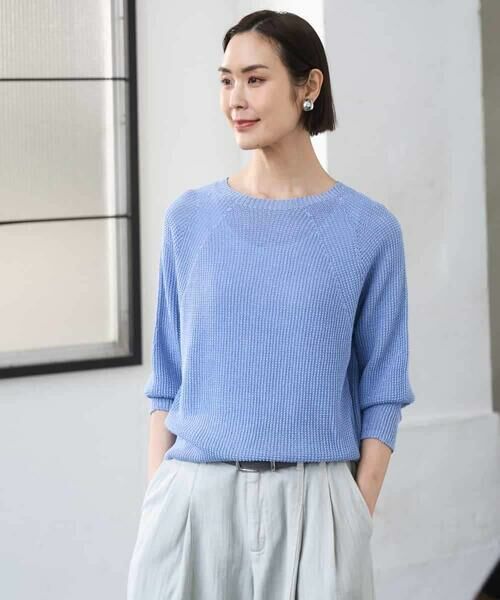 MICHEL KLEIN / ミッシェルクラン ニット・セーター | ホールガーメント(R)ラグランラメニット | 詳細13