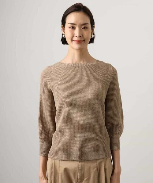 MICHEL KLEIN / ミッシェルクラン ニット・セーター | ホールガーメント(R)ラグランラメニット | 詳細18