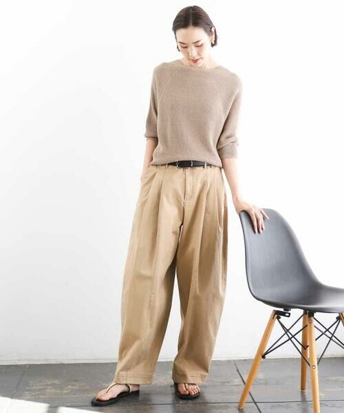 MICHEL KLEIN / ミッシェルクラン ニット・セーター | ホールガーメント(R)ラグランラメニット | 詳細6