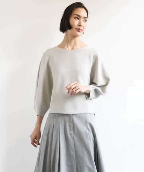 MICHEL KLEIN / ミッシェルクラン ニット・セーター | ホールガーメント(R)パフスリーブニット | 詳細15