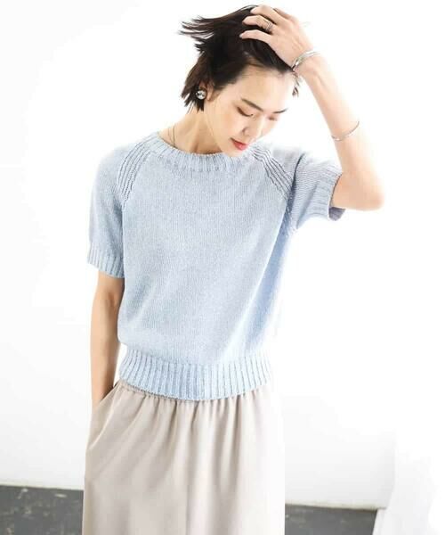 MICHEL KLEIN / ミッシェルクラン ニット・セーター | ペーパーヤーンフェードカラーニット | 詳細3