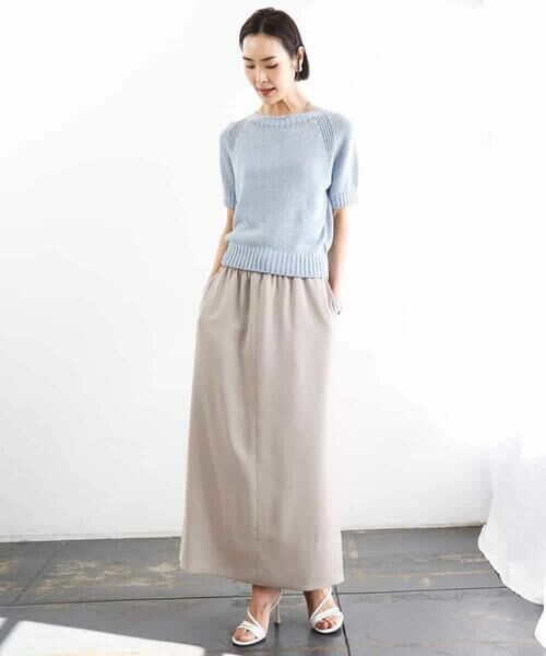 MICHEL KLEIN / ミッシェルクラン ニット・セーター | ペーパーヤーンフェードカラーニット | 詳細5