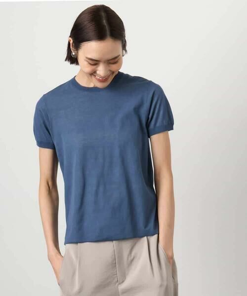 MICHEL KLEIN / ミッシェルクラン ニット・セーター | [アンサンブル対応]シアープルオーバー | 詳細1