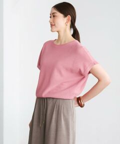 MICHEL KLEIN / ミッシェルクラン ニット・セーター | ホールガーメント(R)フレンチスリーブニット