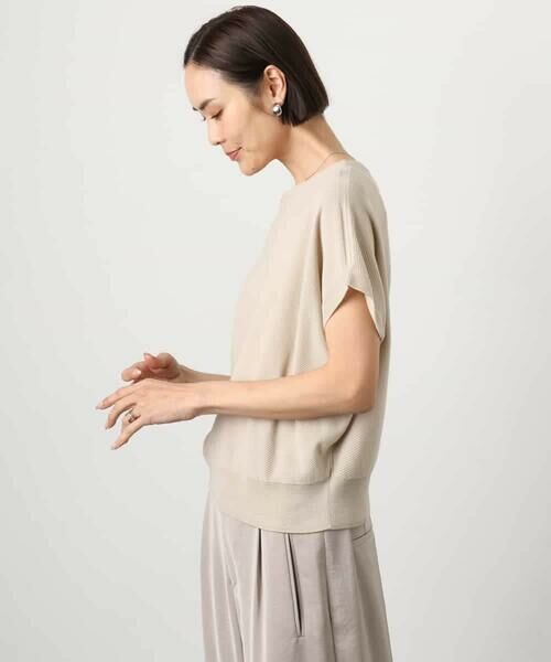 MICHEL KLEIN / ミッシェルクラン ニット・セーター | ホールガーメント(R)フレンチスリーブニット | 詳細1