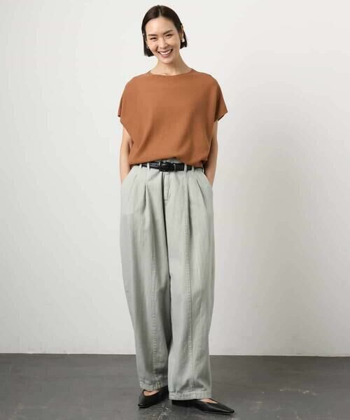 MICHEL KLEIN / ミッシェルクラン ニット・セーター | ホールガーメント(R)フレンチスリーブニット | 詳細10