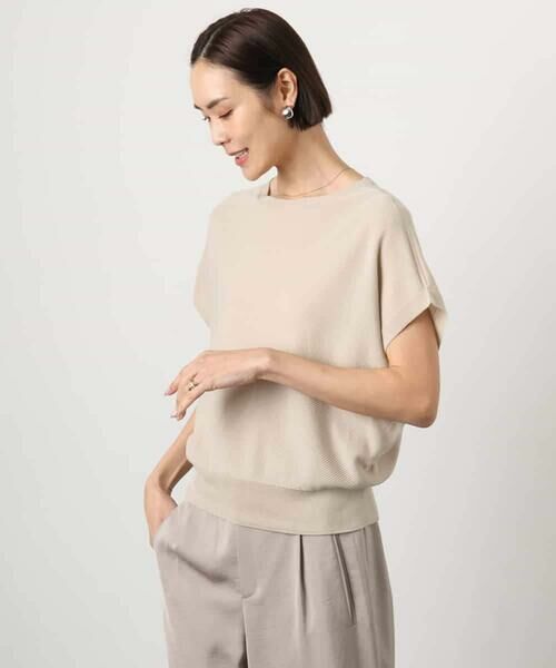 MICHEL KLEIN / ミッシェルクラン ニット・セーター | ホールガーメント(R)フレンチスリーブニット | 詳細2