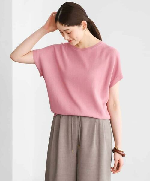 MICHEL KLEIN / ミッシェルクラン ニット・セーター | ホールガーメント(R)フレンチスリーブニット | 詳細30