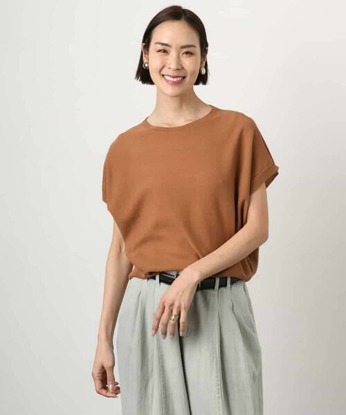 MICHEL KLEIN / ミッシェルクラン ニット・セーター | ホールガーメント(R)フレンチスリーブニット | 詳細8