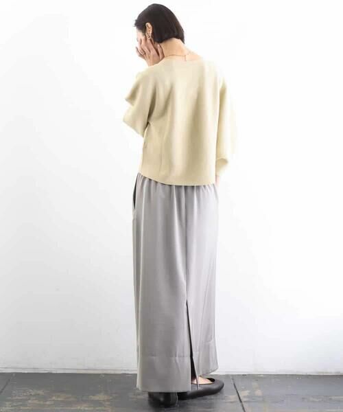 MICHEL KLEIN / ミッシェルクラン ロング・マキシ丈スカート | [リラックスボトム]ダルサテン Iラインスカート | 詳細19