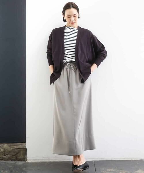 MICHEL KLEIN / ミッシェルクラン ロング・マキシ丈スカート | [リラックスボトム]ダルサテン Iラインスカート | 詳細6