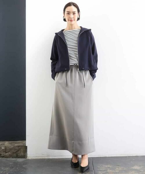 MICHEL KLEIN / ミッシェルクラン ロング・マキシ丈スカート | [リラックスボトム]ダルサテン Iラインスカート | 詳細8