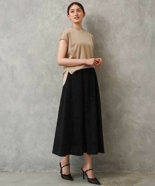 MICHEL KLEIN / ミッシェルクラン ロング・マキシ丈スカート | [セットアップ対応/リラックスボトム]ワッフルギャザースカート | 詳細22
