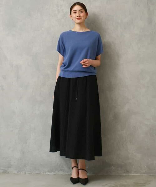 MICHEL KLEIN / ミッシェルクラン ロング・マキシ丈スカート | [セットアップ対応/リラックスボトム]ワッフルギャザースカート | 詳細23