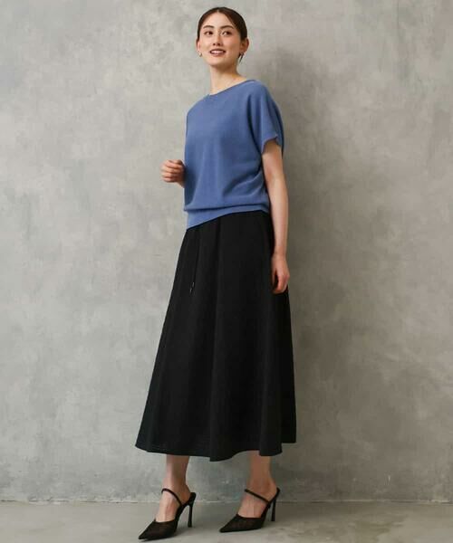 MICHEL KLEIN / ミッシェルクラン ロング・マキシ丈スカート | [セットアップ対応/リラックスボトム]ワッフルギャザースカート | 詳細24