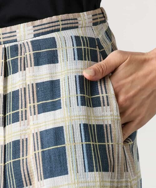 MICHEL KLEIN / ミッシェルクラン ロング・マキシ丈スカート | [セットアップ対応]チェック柄タックフレアスカート | 詳細25