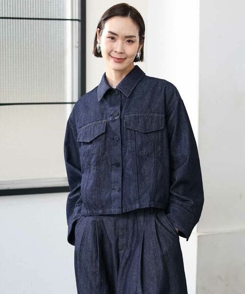 MICHEL KLEIN / ミッシェルクラン Gジャン・デニムジャケット | [セットアップ対応]デニムダブルポケットブルゾン | 詳細14