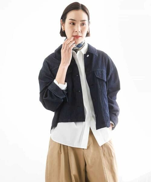 MICHEL KLEIN / ミッシェルクラン Gジャン・デニムジャケット | [セットアップ対応]デニムダブルポケットブルゾン | 詳細3