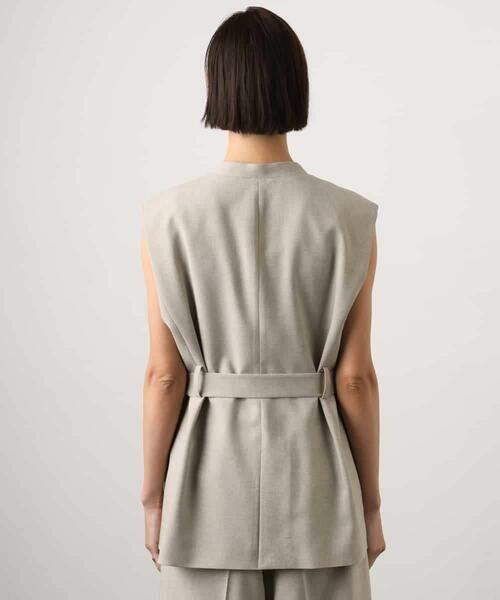 MICHEL KLEIN / ミッシェルクラン ノーカラージャケット | [セットアップ対応]ツイードライク フィッシャーマンジレ | 詳細20