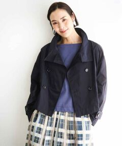 MICHEL KLEIN / ミッシェルクラン ピーコート | スタンドカラーショートブルゾン