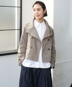 MICHEL KLEIN / ミッシェルクラン ピーコート | スタンドカラーショートブルゾン