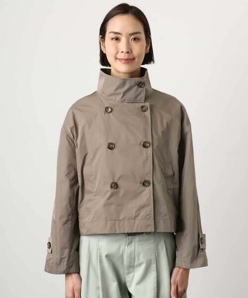 MICHEL KLEIN / ミッシェルクラン ピーコート | スタンドカラーショートブルゾン | 詳細18