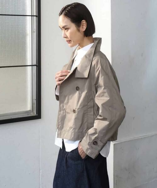 MICHEL KLEIN / ミッシェルクラン ピーコート | スタンドカラーショートブルゾン | 詳細3