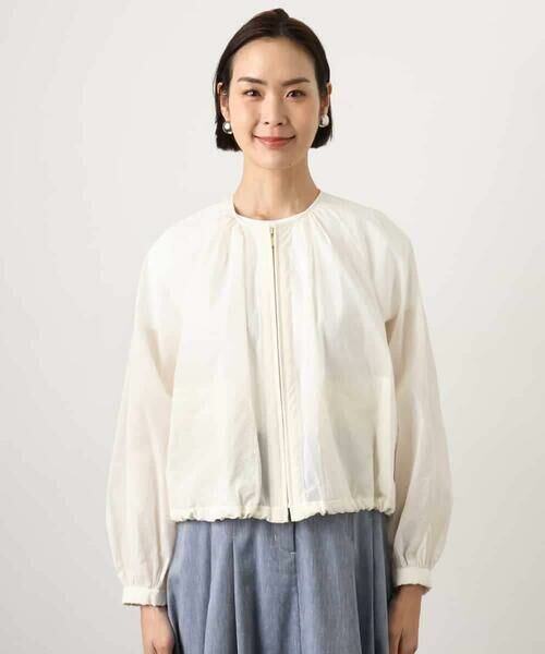 MICHEL KLEIN / ミッシェルクラン その他アウター | ナイロンペーパー ノーカラーブルゾン | 詳細16