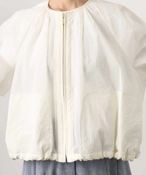 MICHEL KLEIN / ミッシェルクラン その他アウター | ナイロンペーパー ノーカラーブルゾン | 詳細24