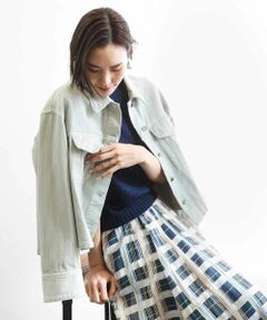 MICHEL KLEIN / ミッシェルクラン Gジャン・デニムジャケット | [セットアップ対応]デニムダブルポケットブルゾン