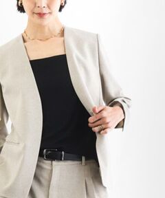 MICHEL KLEIN / ミッシェルクラン カットソー | [遮熱効果素材]スクエアネックタンクトップ