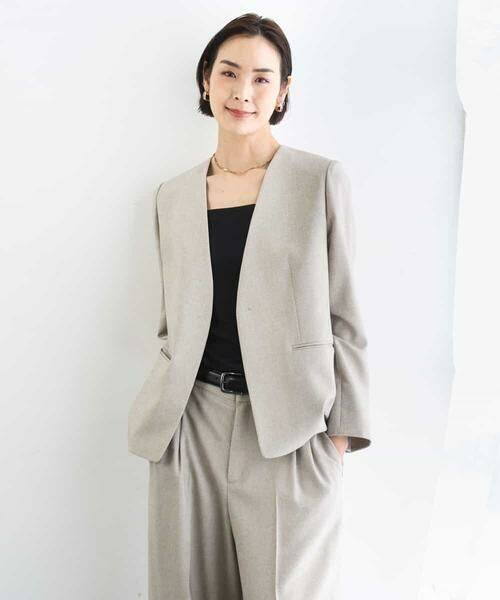 MICHEL KLEIN / ミッシェルクラン カットソー | [遮熱効果素材]スクエアネックタンクトップ | 詳細30