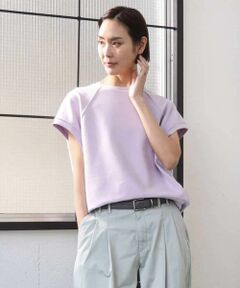 MICHEL KLEIN / ミッシェルクラン カットソー | オーガニックコットン フレンチスリーブプルオーバー