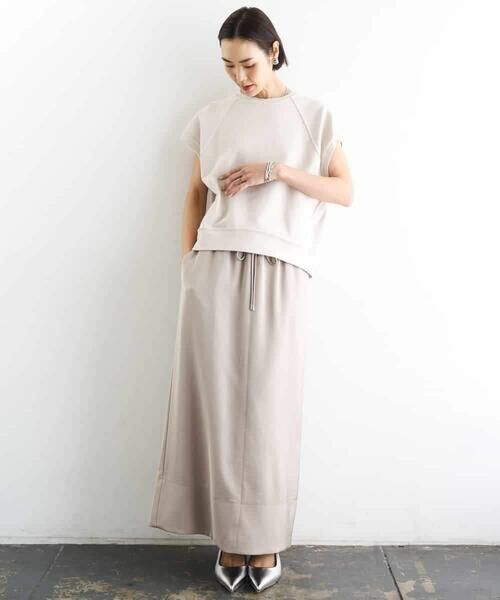 MICHEL KLEIN / ミッシェルクラン カットソー | オーガニックコットン フレンチスリーブプルオーバー | 詳細12