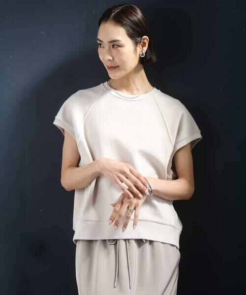 MICHEL KLEIN / ミッシェルクラン カットソー | オーガニックコットン フレンチスリーブプルオーバー | 詳細14