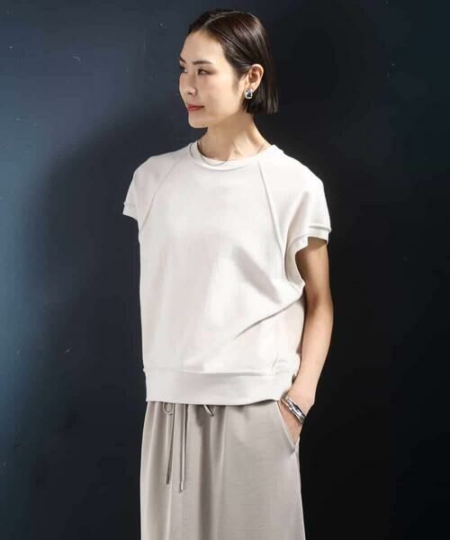 MICHEL KLEIN / ミッシェルクラン カットソー | オーガニックコットン フレンチスリーブプルオーバー | 詳細15