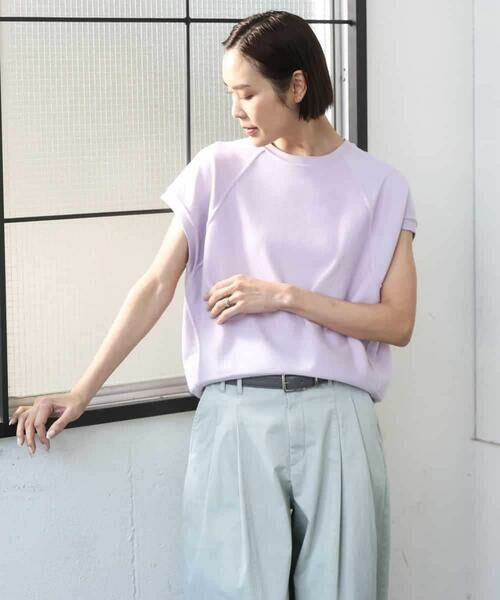 MICHEL KLEIN / ミッシェルクラン カットソー | オーガニックコットン フレンチスリーブプルオーバー | 詳細2