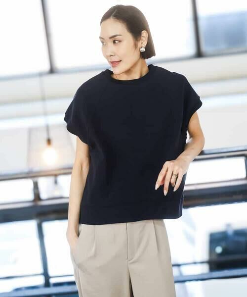 MICHEL KLEIN / ミッシェルクラン カットソー | オーガニックコットン フレンチスリーブプルオーバー | 詳細20