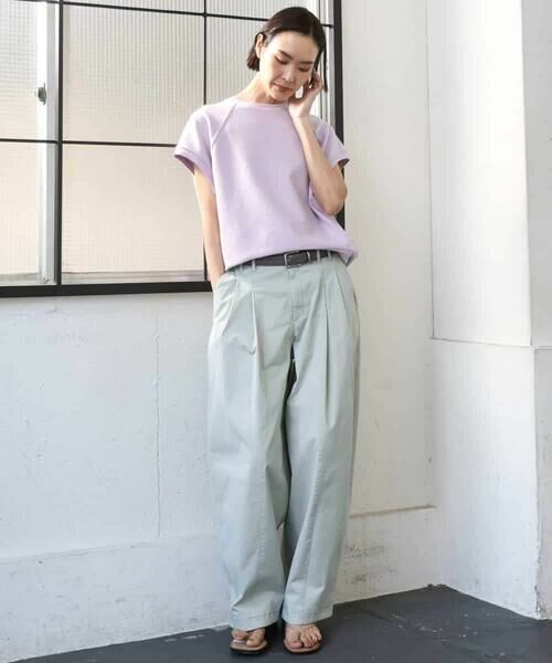 MICHEL KLEIN / ミッシェルクラン カットソー | オーガニックコットン フレンチスリーブプルオーバー | 詳細3