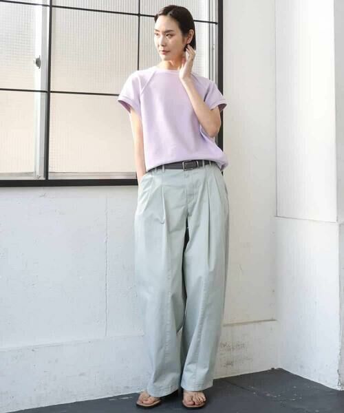 MICHEL KLEIN / ミッシェルクラン カットソー | オーガニックコットン フレンチスリーブプルオーバー | 詳細4