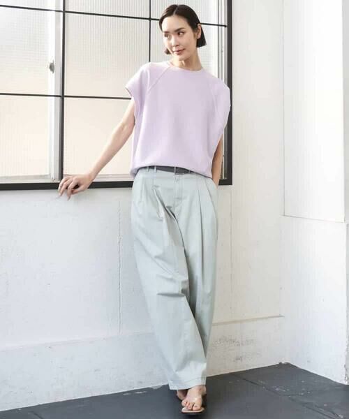 MICHEL KLEIN / ミッシェルクラン カットソー | オーガニックコットン フレンチスリーブプルオーバー | 詳細5