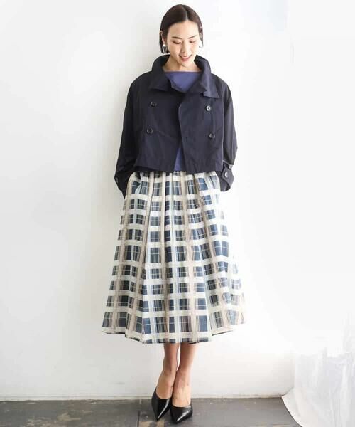 MICHEL KLEIN / ミッシェルクラン カットソー | タックデザイン バスクTシャツ | 詳細11