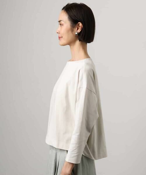 MICHEL KLEIN / ミッシェルクラン カットソー | タックデザイン バスクTシャツ | 詳細13