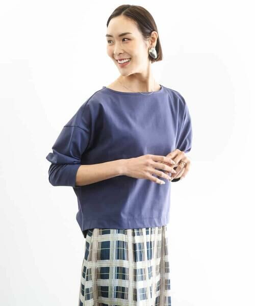 MICHEL KLEIN / ミッシェルクラン カットソー | タックデザイン バスクTシャツ | 詳細6