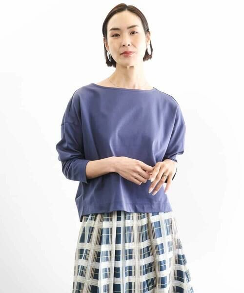 MICHEL KLEIN / ミッシェルクラン カットソー | タックデザイン バスクTシャツ | 詳細7