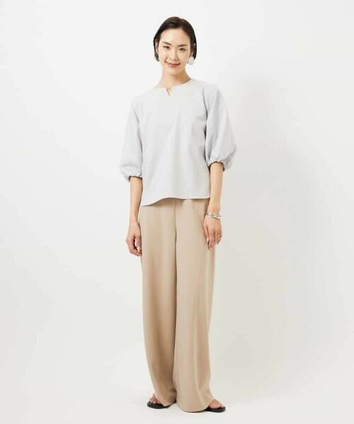 MICHEL KLEIN / ミッシェルクラン カットソー | 異素材スリーブカットソー | 詳細10