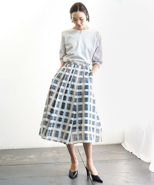 MICHEL KLEIN / ミッシェルクラン カットソー | 異素材スリーブカットソー | 詳細16