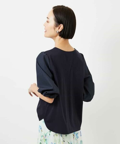 MICHEL KLEIN / ミッシェルクラン カットソー | 異素材スリーブカットソー | 詳細2