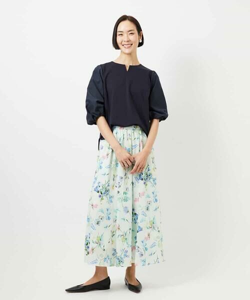 MICHEL KLEIN / ミッシェルクラン カットソー | 異素材スリーブカットソー | 詳細3