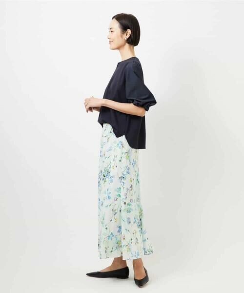 MICHEL KLEIN / ミッシェルクラン カットソー | 異素材スリーブカットソー | 詳細4